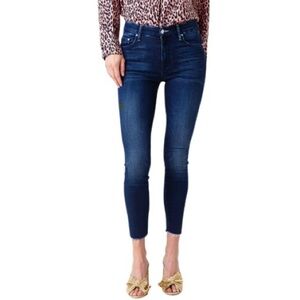 MOTHER Women’s High Waisted Looker Ankle Fray Denim‎ Jeans Sz 29